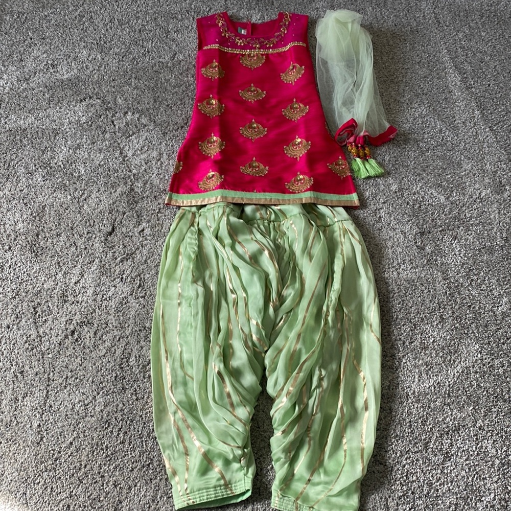 Girl’s Wedding Party Diwali Bollywood Patiyala Suit